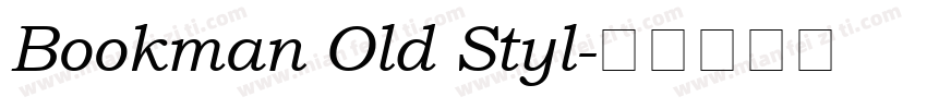 Bookman Old Styl字体转换